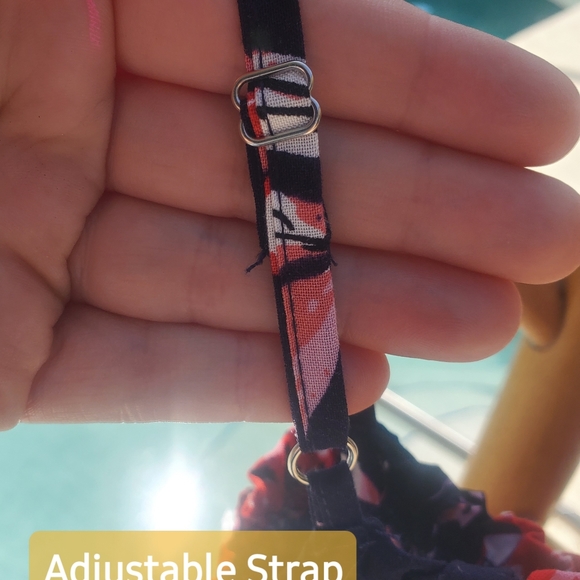 Pacific Vibes XXL Women's Dress, NWT, Navy & Red Floral, Flowy, & Comfortable - Picture 6 of 9